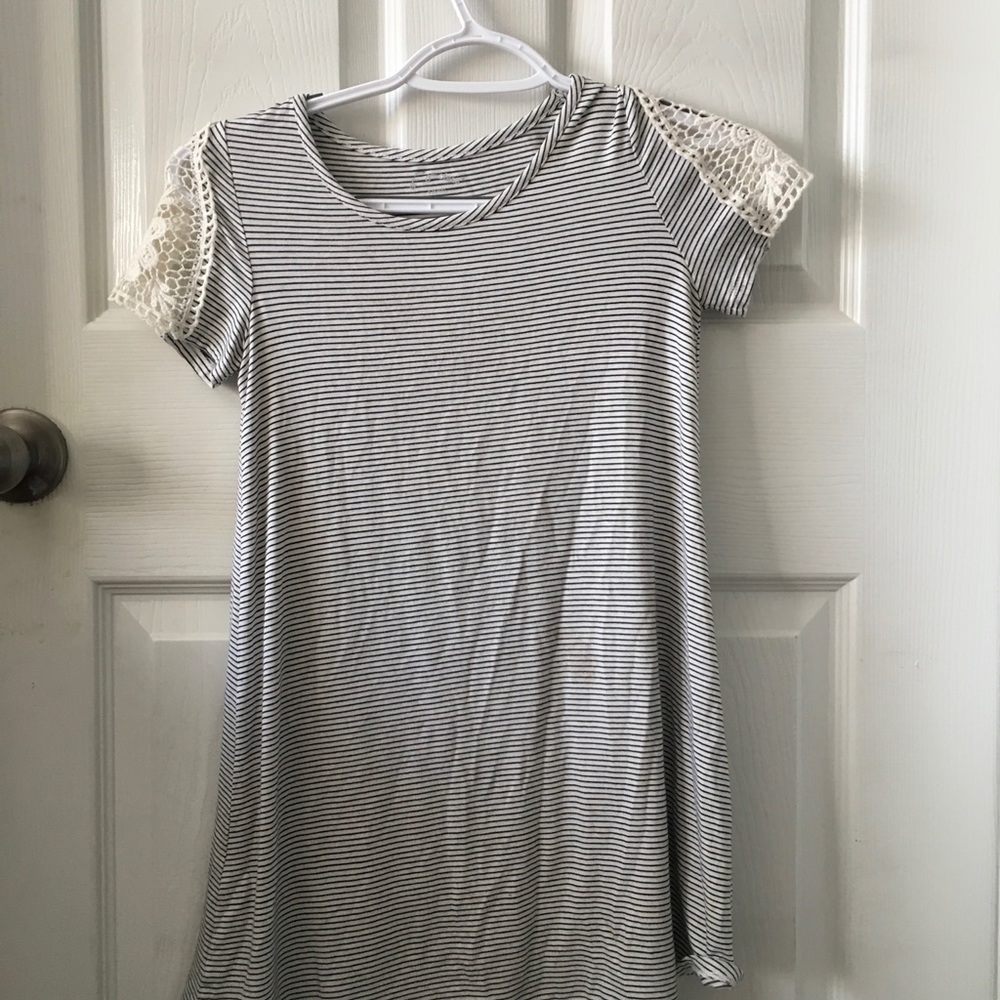 Striped Tee shirt dress